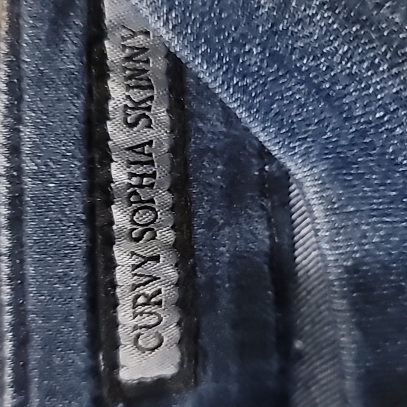 Vintage Guess Dark Blue Denim Curvy Sophia Skinny Jeans Sz. 27 - Picture 5 of 9